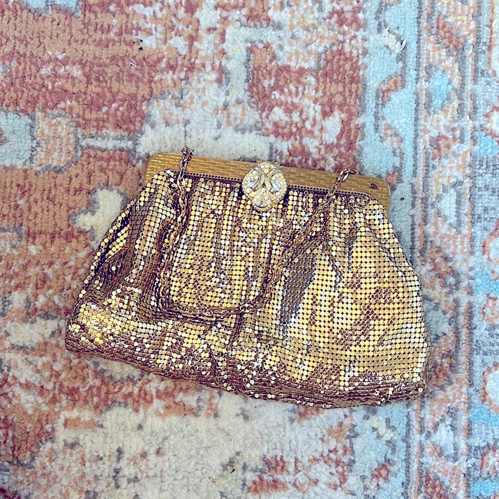 Whiting and Davis Vintage Gold Mesh purse